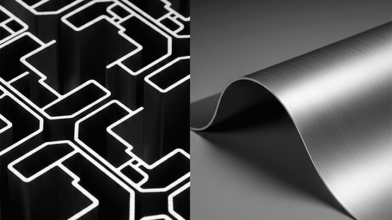 aluminium 6060 – profile; aluminium 5754 – gięta blacha, porównanie stopów